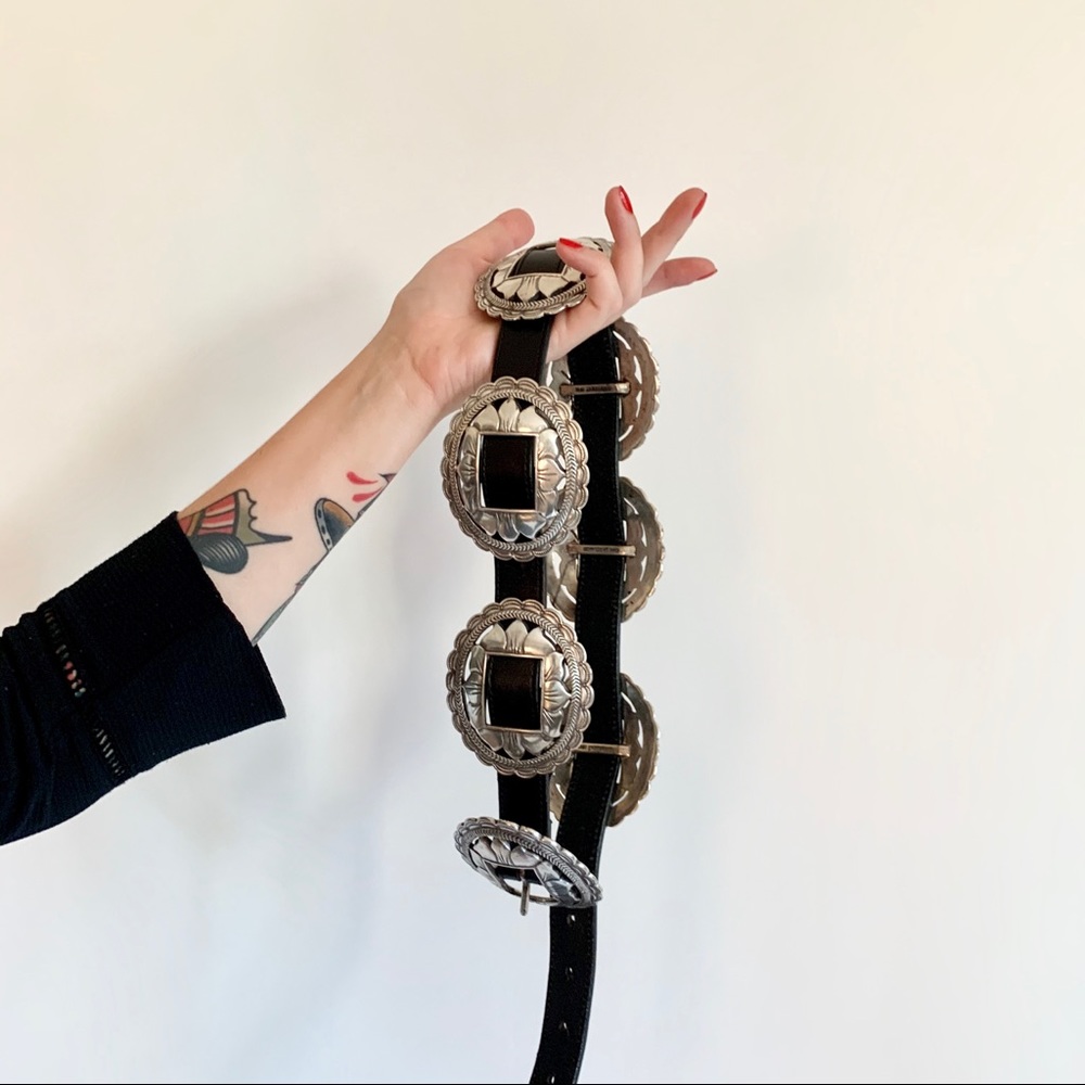 Brighton Concho Leather Belt